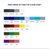 tank top color chart - ODD TAXI Store