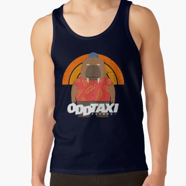 Odd Taxi Number 12 Black Tank Top - Image 6