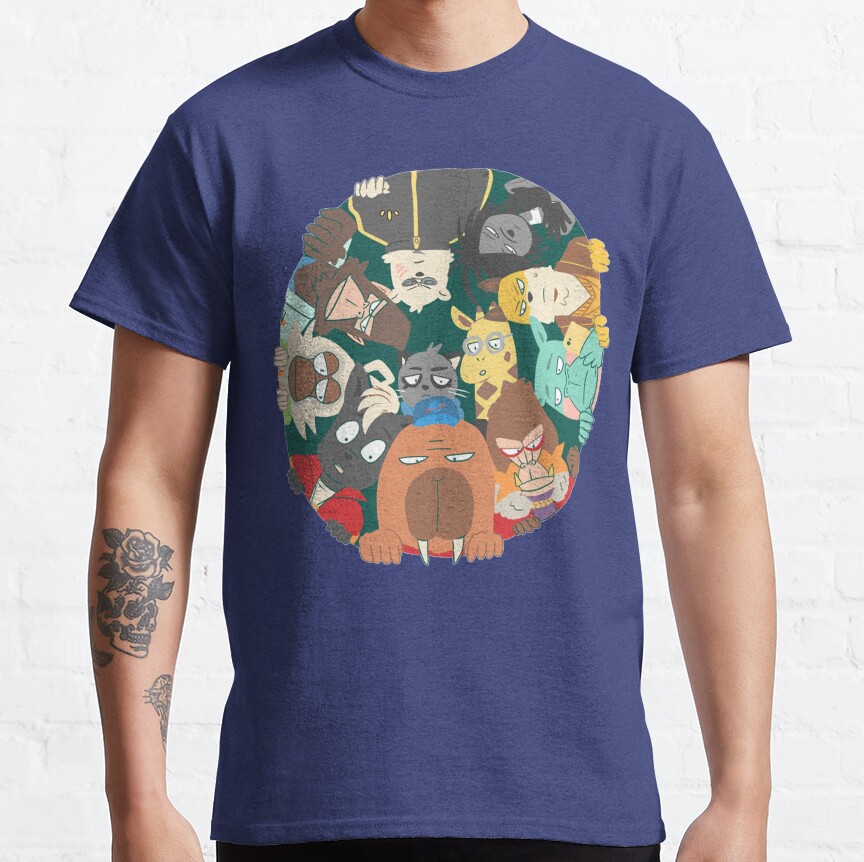 Odd Taxi All Characters Design T-shirt - Image 5