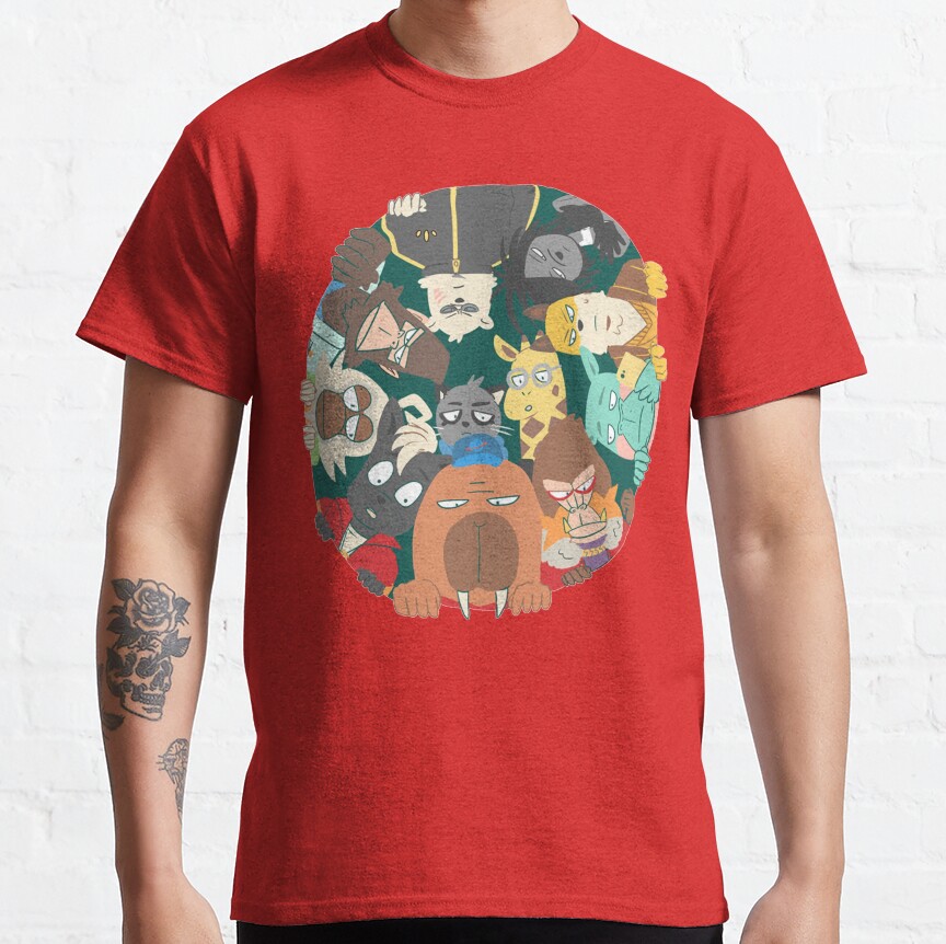Odd Taxi All Characters Design T-shirt - Image 6