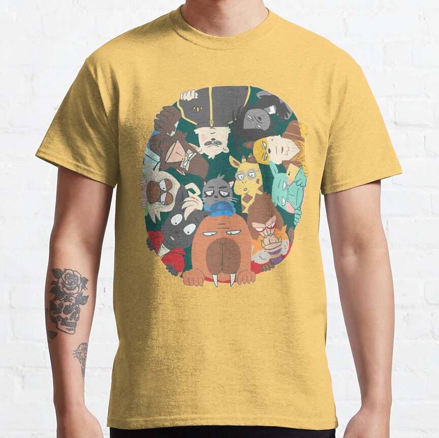 Odd Taxi All Characters Design T-shirt - Image 7