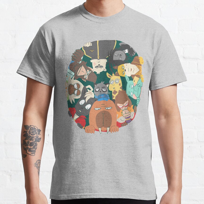 Odd Taxi All Characters Design T-shirt - Image 4