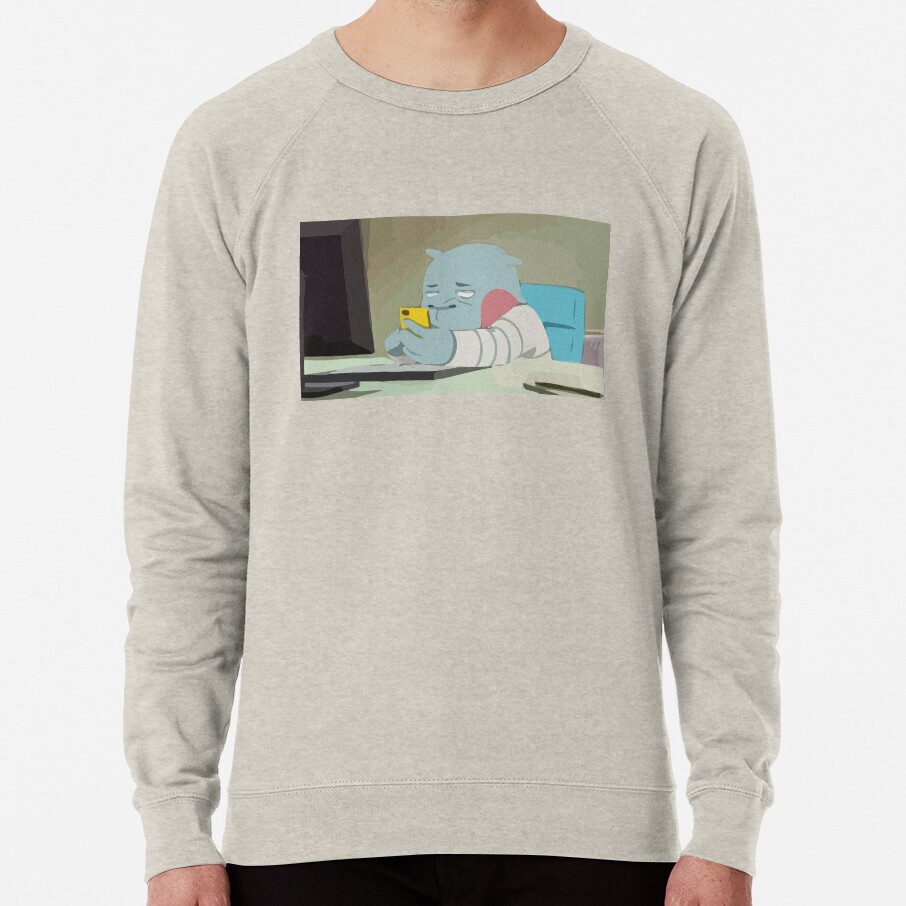 Odd Taxi Kabasawa Character White Sweatshirt - Image 4