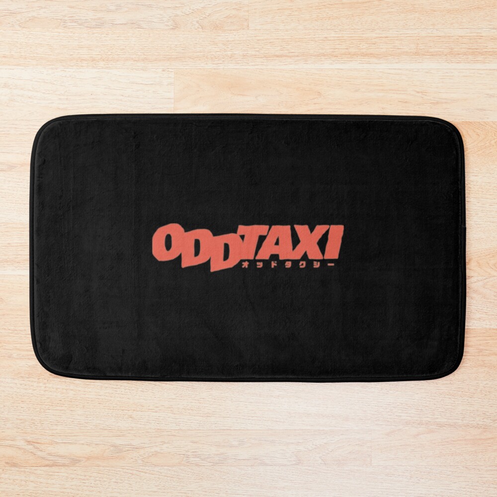 Oddt Taxi Logo In Pink Bath Mat